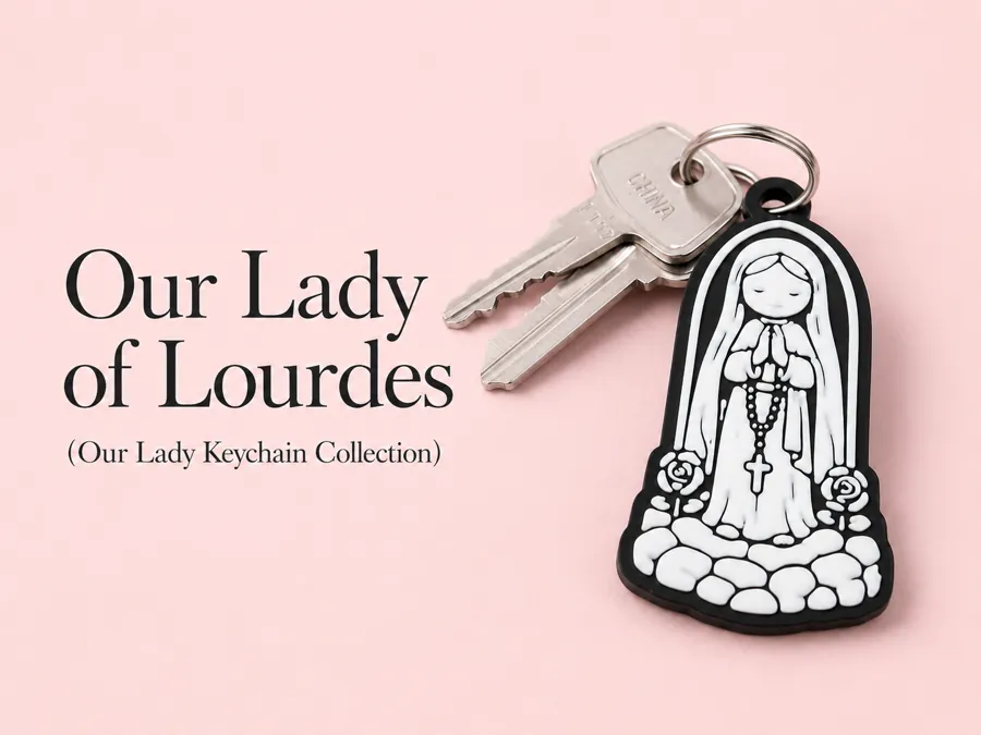 Bunda Maria Lourdes — gantungan kunci