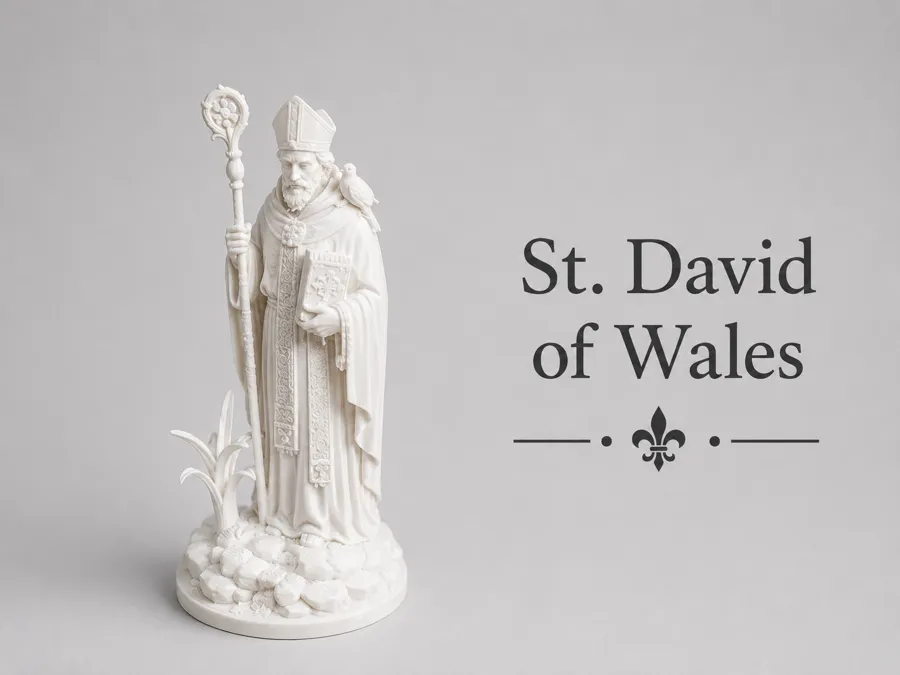 Santo Daud dari Wales — patung