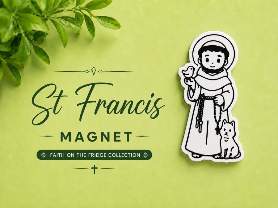 Santo Fransiskus — magnet kulkas