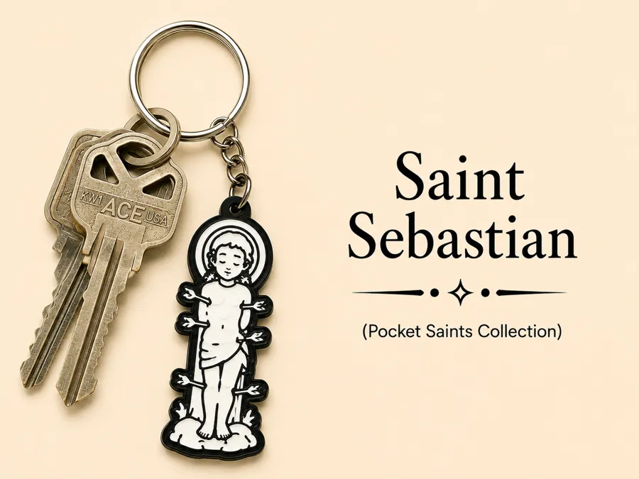 Santo Sebastianus — patung saku